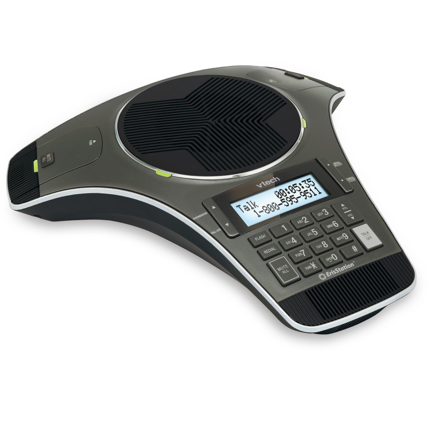 ErisStation® Conference Phone with Two Wireless Mics